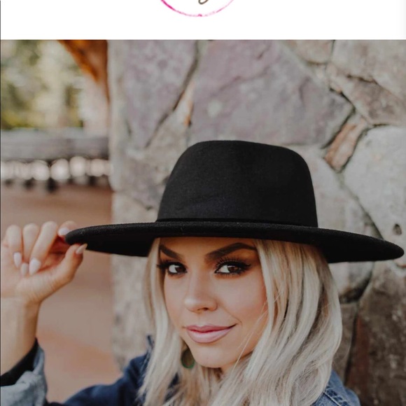 Nashville Wide Brim Hat Black - Picture 3 of 3